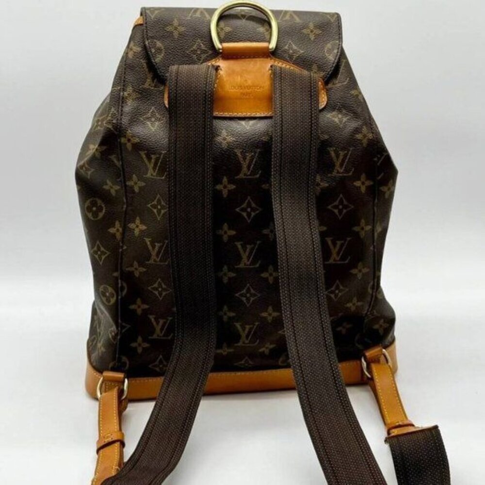🔥EXTRA LARGE🔥 Authentic Louis Vuitton Monogram Montsouris GM Backpack Bag LV - Picture 7 of 15